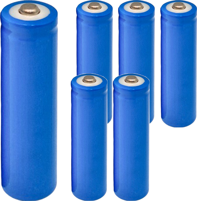 EDISH 可充電鋰電池 1800mAH 6.6 x 1.8cm, 3個裝, 6個
