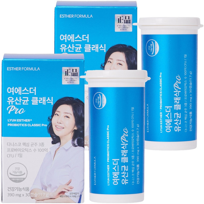 에스더포뮬러 여에스더 유산균 클래식 Pro 30캡슐, 2개, 30회분