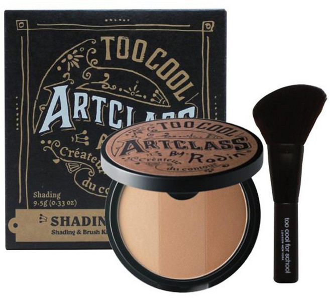 too cool for school 台灣公司貨 美術課立體修容粉餅 + 刷具組, 01 class, 1組