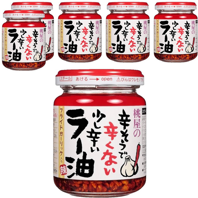 桃屋 大蒜辣油, 110g, 6罐