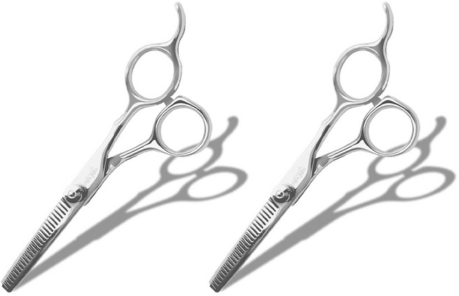 박준뷰티랩 프리미엄 홈케어 틴닝 미용가위, 2개