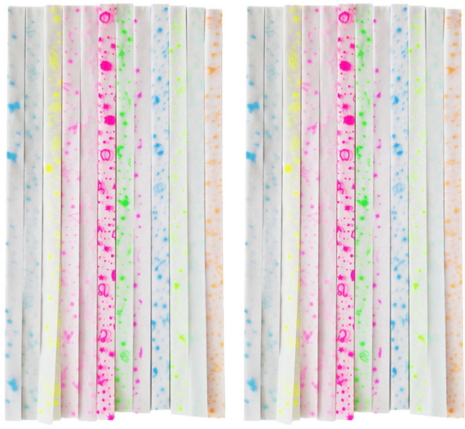 문구담 이벤트 야광 별 종이접기 양면 멀티페이퍼 십이성좌, 2세트, 12색