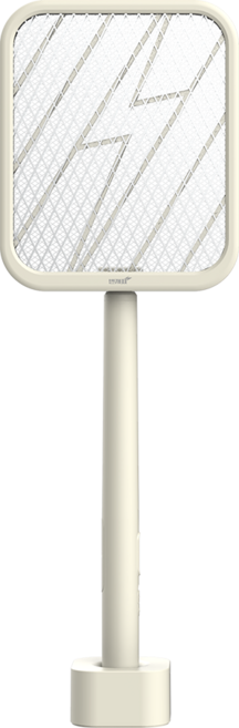 [KC인증]번개표 충전식 프리미엄 전자 고급형 파리채, 베이지