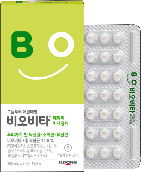 비오비타 패밀리 미니정제 유산균, 84정, 1개