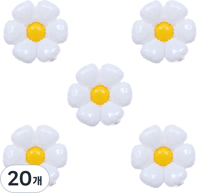 피앤비유니티 데이지 풍선 소, 혼합색상, 20개