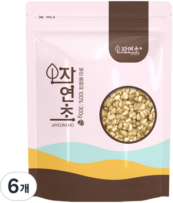 炒紅花籽, 300g, 6個