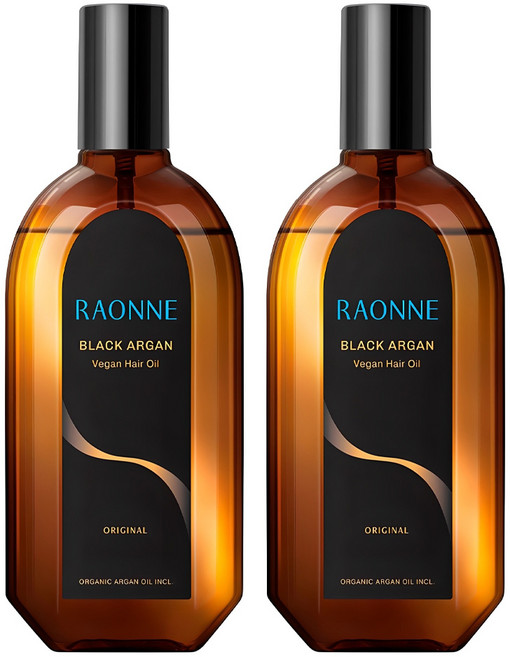 [비건뷰티] 라온느 블랙 아르간 헤어오일, 250ml, 2개