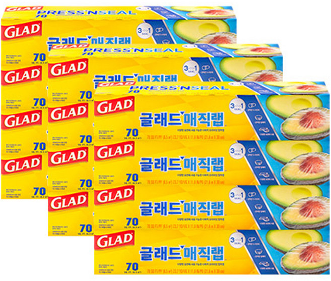 GLAD 佳能 Press'n Seal 神奇保鮮膜 一般型, 21.6m, 12個