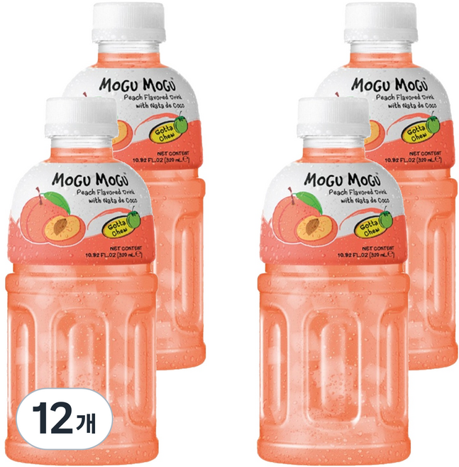 모구모구 복숭아맛, 320ml, 12개