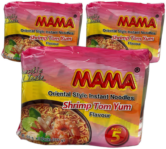 MAMA 泰式冬蔭功酸辣蝦味泡麵 55g, 15包