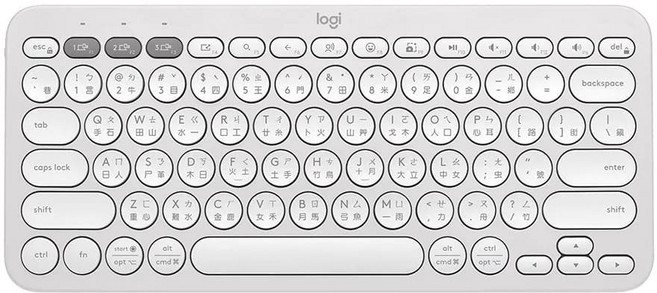 logitech 羅技 跨平台藍牙鍵盤, K380s, 珍珠白, 製造商軸