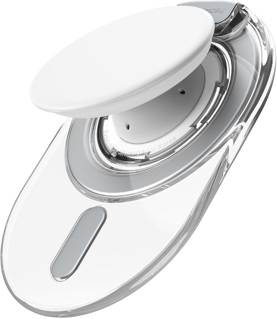 Sinjimoru 反向轉軸 MagSafe M-Taptok 磁吸手機握把支架, 1個, 白色