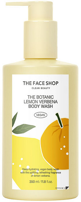 [비건라이프] 더페이스샵 더 보태닉 바디 워시 레몬 버베나향, 350ml, 1개