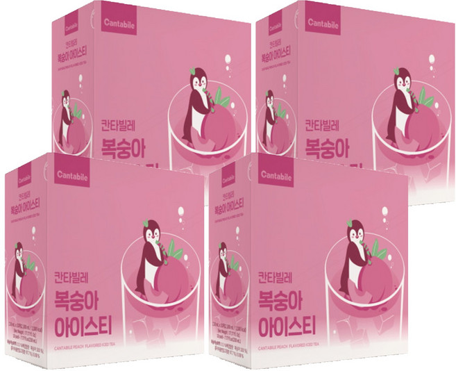 동서웰빙 칸타빌레 복숭아아이스티, 230ml, 40개
