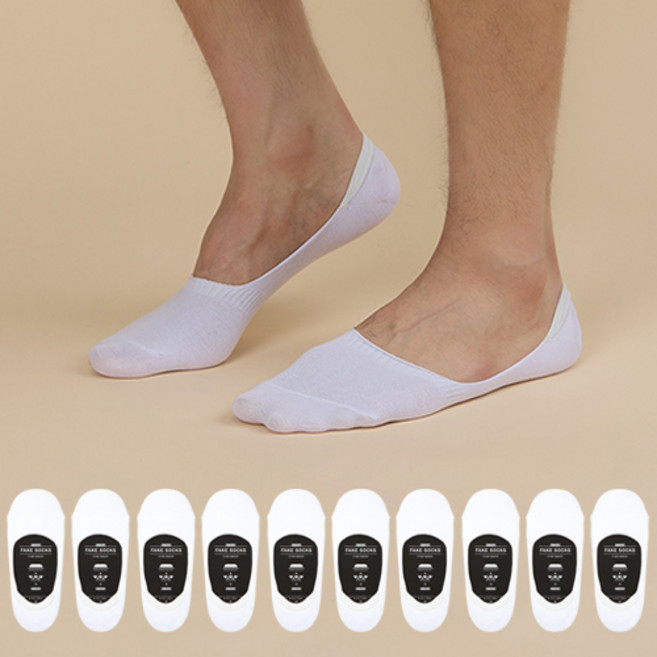 GGRN 여성용 빅사이즈 로우컷 페이크삭스 10켤레 세트