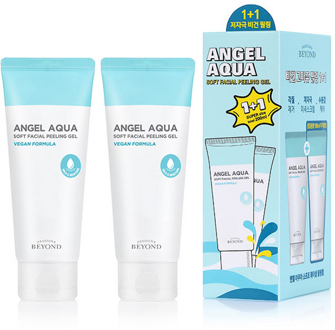 [비건라이프] 비욘드 엔젤 아쿠아 소프트 필링젤 1 + 1, 100ml, 2개