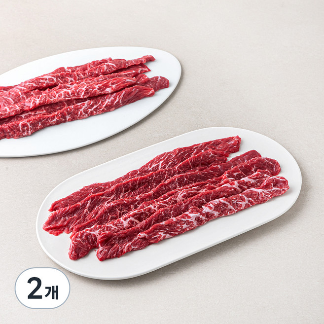 호주산 꽃갈비살 구이용 (냉장), 1kg, 2개