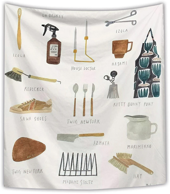 半島良品 居家裝飾掛布, 園藝工具 白色