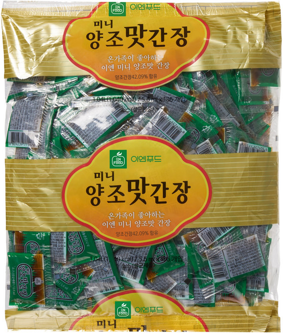 이엔푸드 미니 양조 맛간장, 5.6ml, 186개