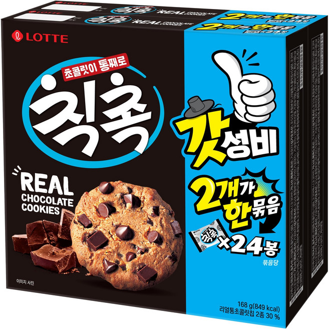 롯데웰푸드 칙촉, 168g, 2개