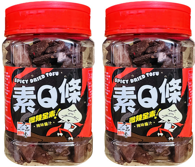 久品香 豆干 素Q條, 350g, 2罐