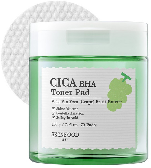 스킨푸드 샤인머스캣 시카 바하 토너 패드 200g, 70매입, 1개