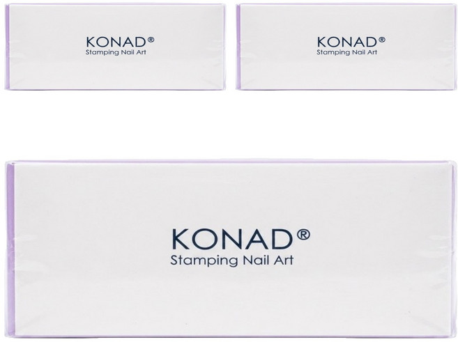 KONAD 四面抛光棉 小(9 x 3.6 x 2.8cm), 多色, 3個