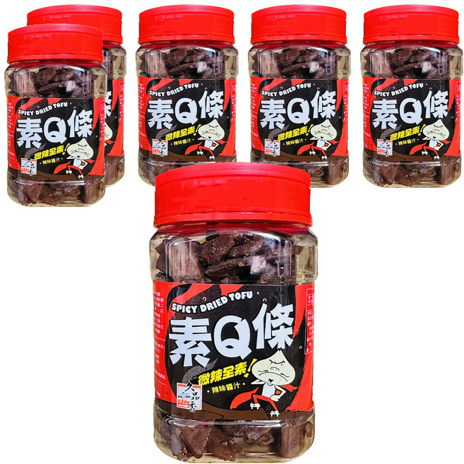久品香 豆干 素Q條, 350g, 6罐