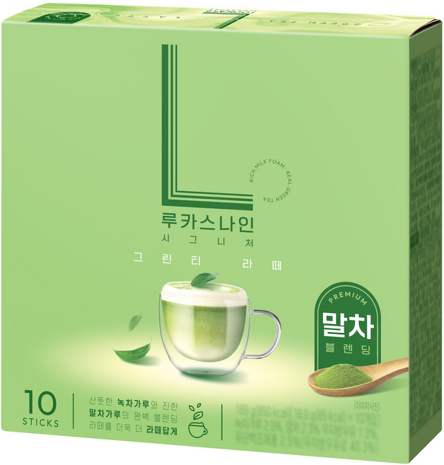 루카스나인 시그니처 그린티라떼, 18.9g, 10개입, 1개