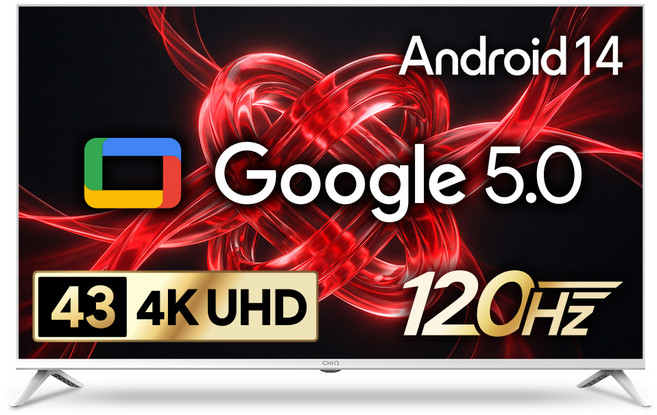 더함 4K UHD LED 스마트 120Hz 돌비 AI 구글 5.0 TV, 109cm(43인치), UA431UHD M9GP CINEMA60 2025 WHITE, 스탠드형, 고객직접설치
