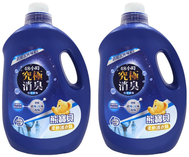 Snuggle 熊寶貝 柔軟護衣精 竹萃淨味, 3L, 2瓶
