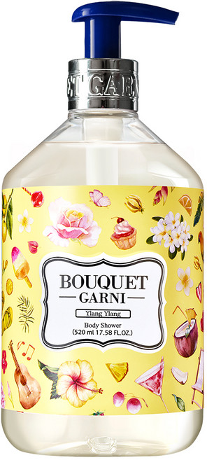 부케가르니 바디워시 일랑일랑향, 520ml, 1개
