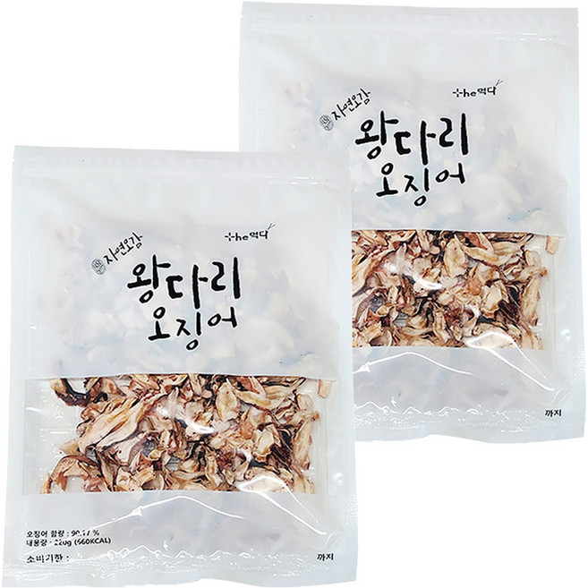 더먹다 왕다리 오징어, 220g, 2개