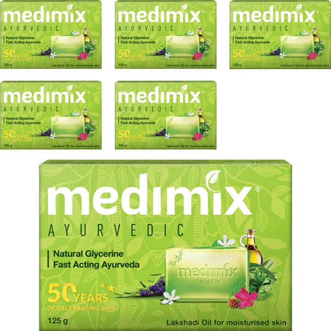 medimix 綠寶石皇室藥草浴美肌皂 寶貝, 125g, 6個