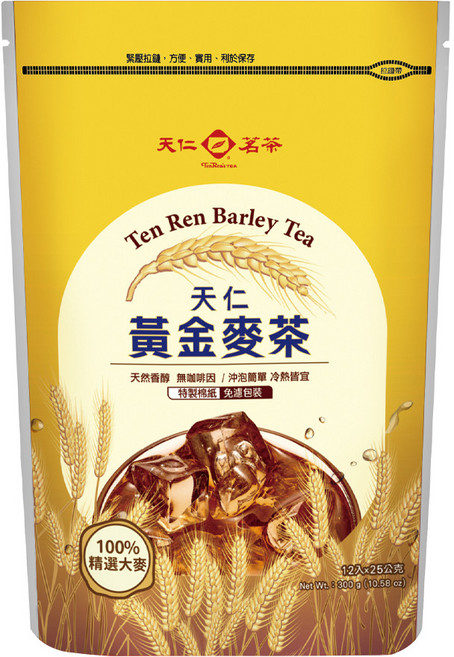 天仁茗茶 天仁黃金麥茶, 25g, 12包, 1袋