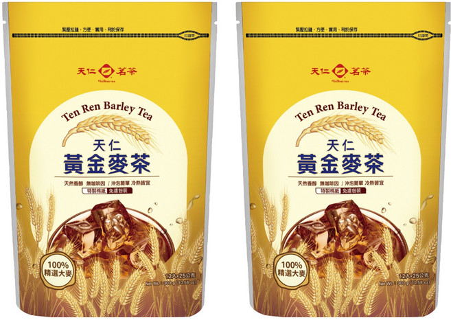 天仁茗茶 天仁黃金麥茶, 25g, 12包, 2袋