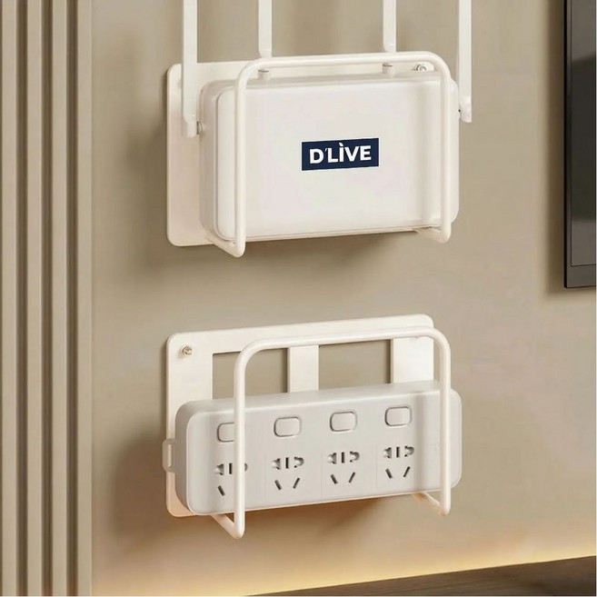 EVENLIV 셋톱박스 공유기 거치대, 화이트, 2개