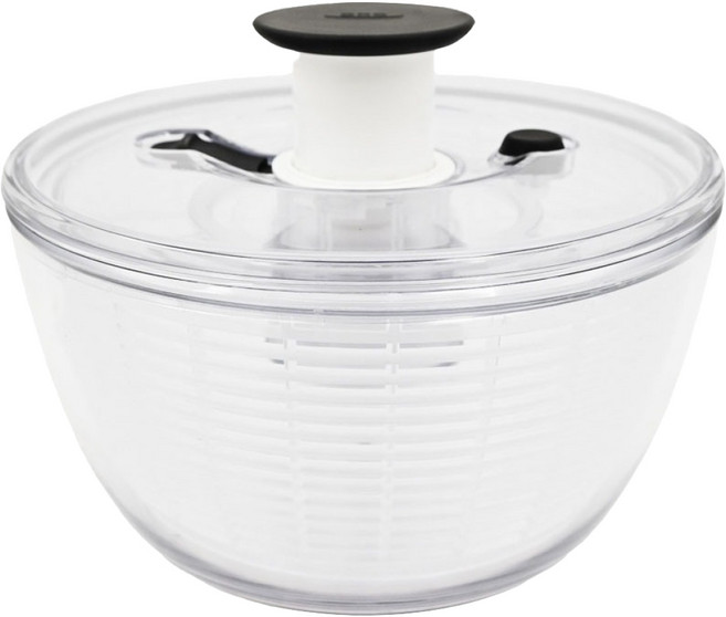 OXO 按壓式蔬菜香草脫水器, 透明, 1個