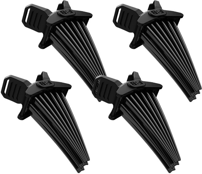 포뷰트 앞머리 고정 헤어 볼륨 핀처 L, 블랙, 4개