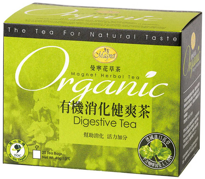 Magnet 曼寧 有機消化健爽茶, 20包, 2g, 1盒