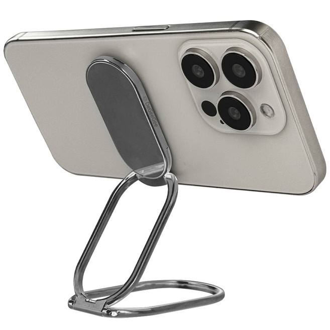 디지지 메탈 접이식 마그네틱 휴대폰 거치대, 메탈블랙, 1개