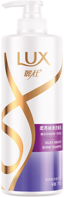 LUX 麗仕 柔亮絲滑洗髮乳, 750g, 1瓶