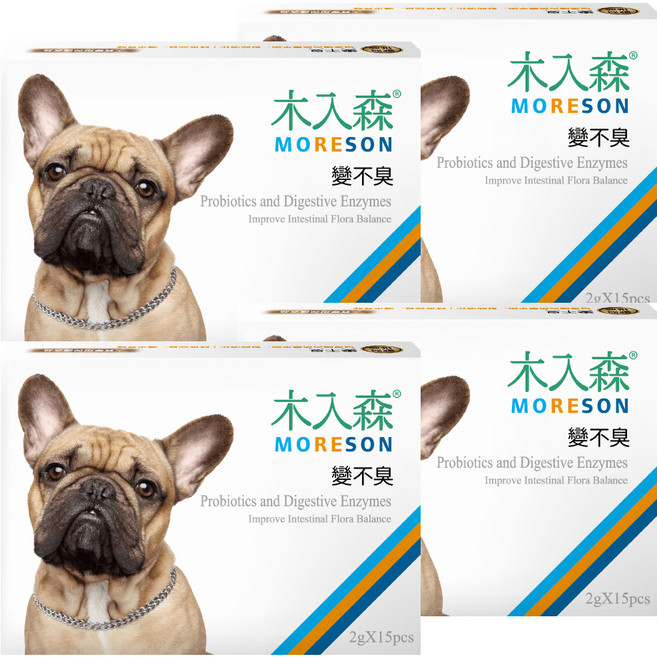 MORESON 木入森 犬寶變不臭 益生菌, 2g, 4盒