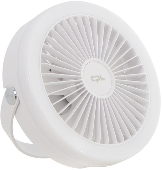 CPL 휴대용 조명 선풍기, CP155LF, 화이트