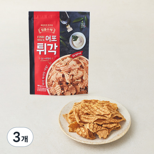 주일 일품수제 어포튀각, 180g, 3개