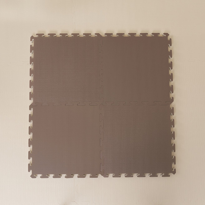 롤베이비 셀프시공 PVC 퍼즐매트, 차콜, 16개