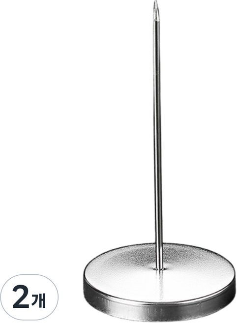 스텐 영수증꽂이 빌지홀더, 실버, 2개
