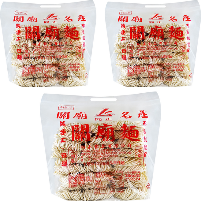 同正 細關廟麵, 1.2kg, 3包