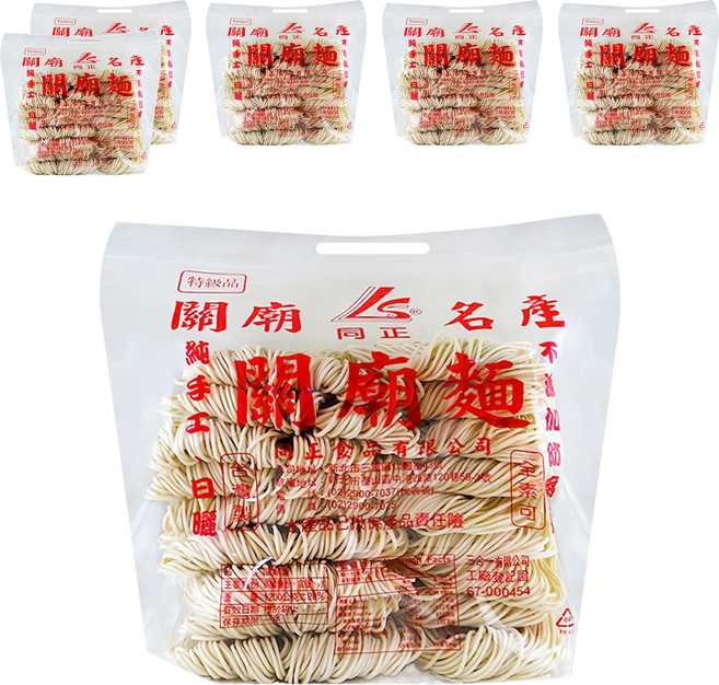 同正 細關廟麵, 1.2kg, 6包