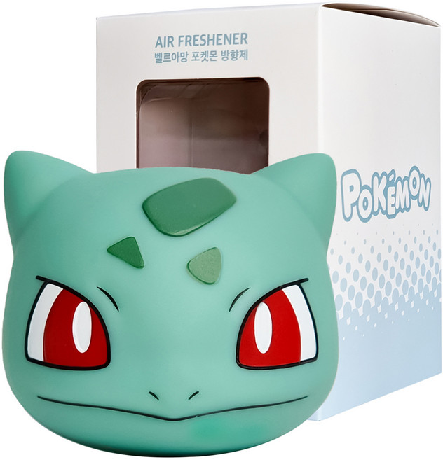 벨르아망 포켓몬 이상해씨 빅페이스 리필형 차량용방향제, 1개, 블랙체리